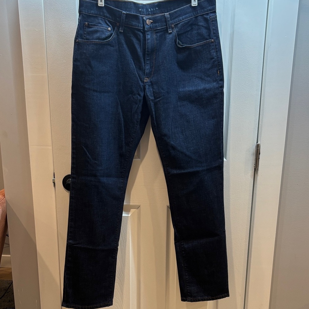 Mott & Bow Men's Slim Jeans in Deep Blue